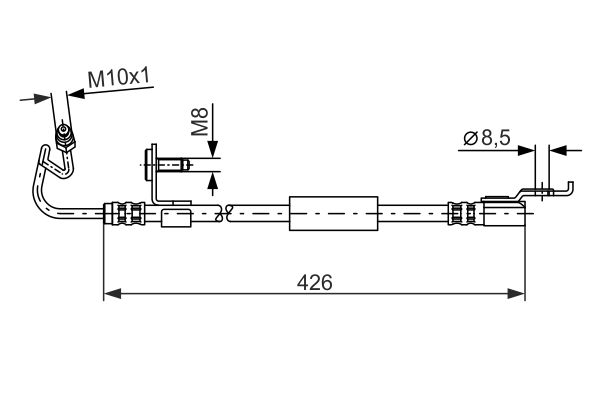 BOSCH Gumifékcső 1987476624_BOSCH