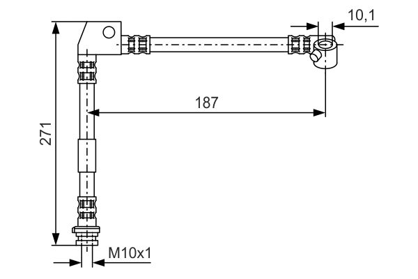 BOSCH Gumifékcső 1987476658_BOSCH