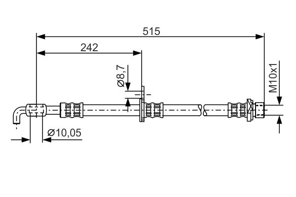 BOSCH Gumifékcső 1987476780_BOSCH