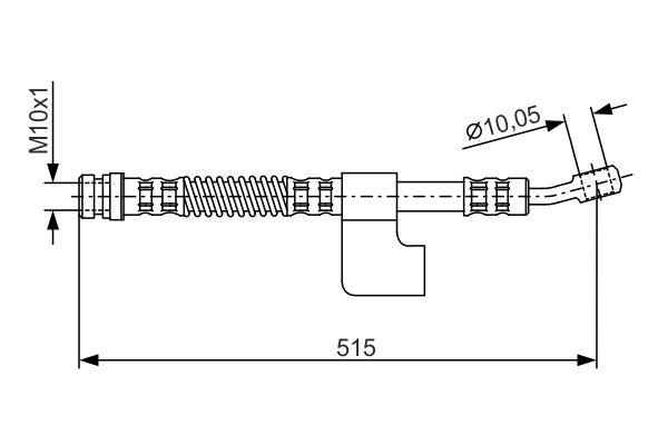 BOSCH Gumifékcső 1987476897_BOSCH