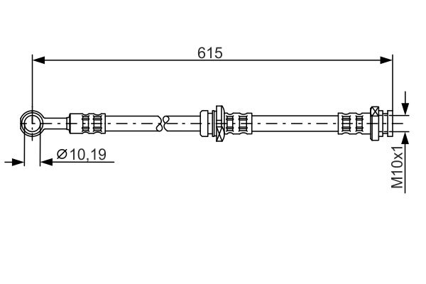 BOSCH Gumifékcső 1987476998_BOSCH