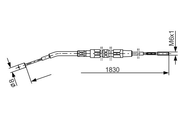 BOSCH Kézifék bowden 1987477008_BOSCH