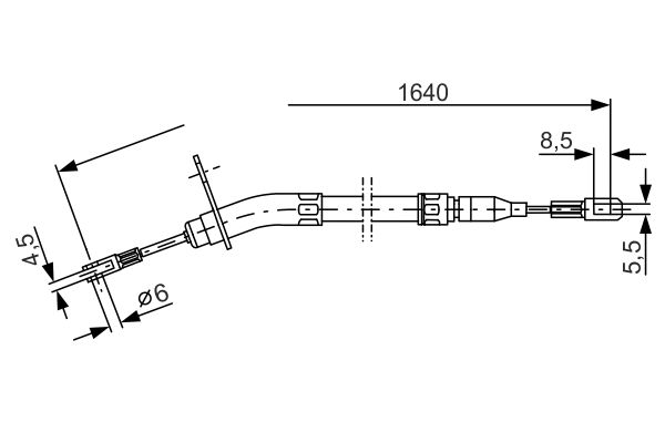 BOSCH Kézifék bowden 1987477011_BOSCH