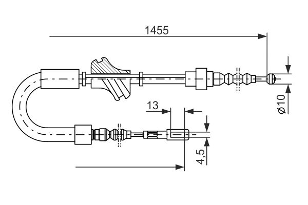 BOSCH Kézifék bowden 1987477062_BOSCH