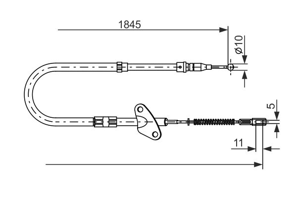 BOSCH Kézifék bowden 1987477118_BOSCH