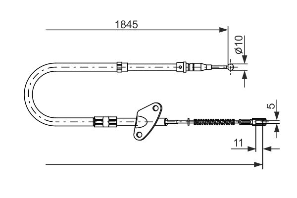 BOSCH Kézifék bowden 1987477119_BOSCH