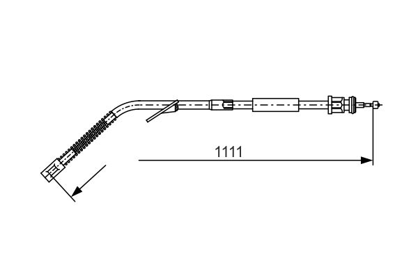 BOSCH Kézifék bowden 1987477126_BOSCH