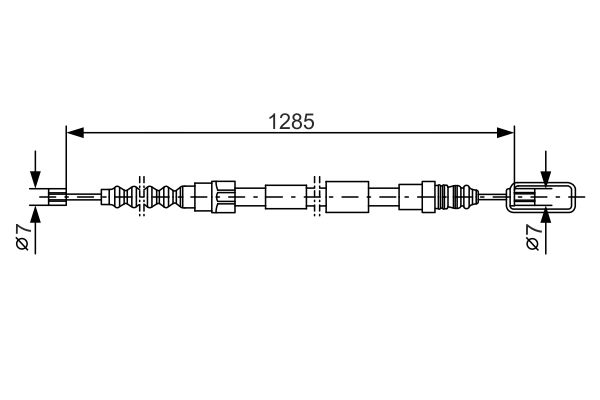 BOSCH Kézifék bowden 1987477155_BOSCH