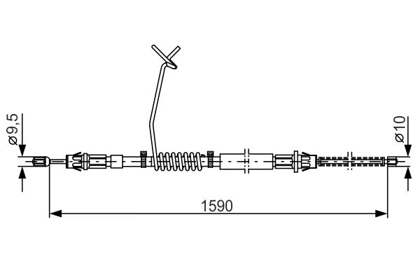 BOSCH Kézifék bowden 1987477175_BOSCH