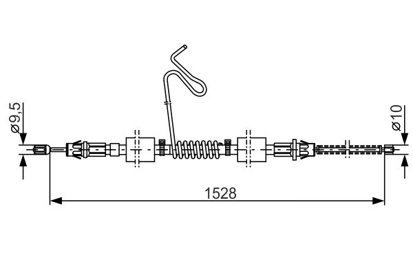 BOSCH Kézifék bowden 1987477178_BOSCH