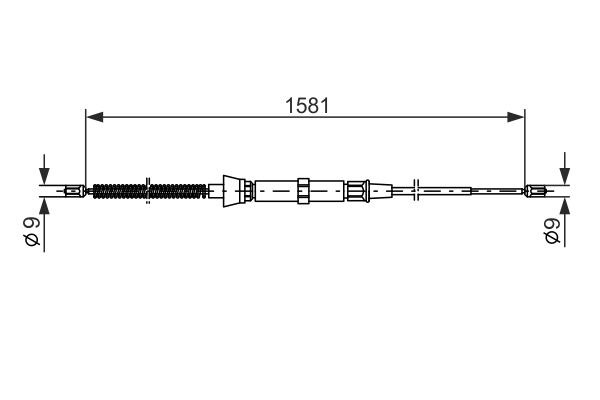 BOSCH Kézifék bowden 1987477205_BOSCH