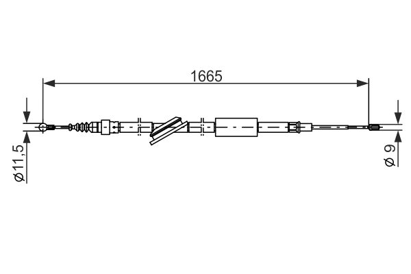 BOSCH Kézifék bowden 1987477249_BOSCH