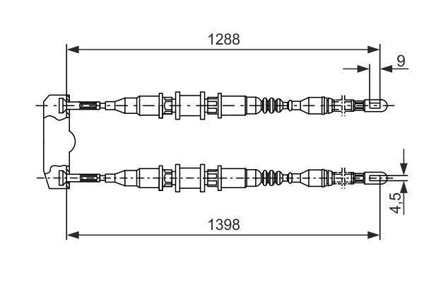 BOSCH Kézifék bowden 1987477258_BOSCH