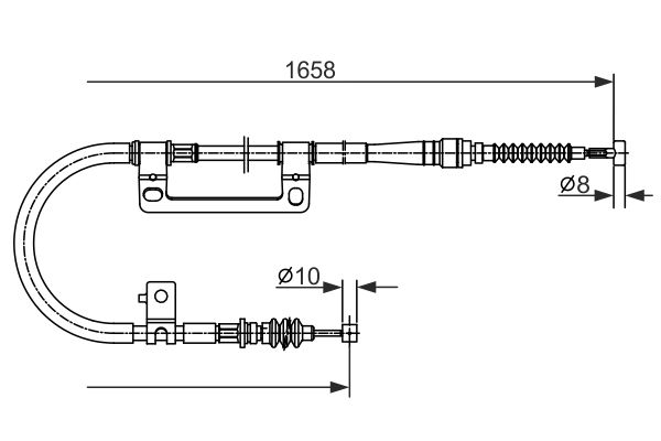 BOSCH Kézifék bowden 1987477331_BOSCH