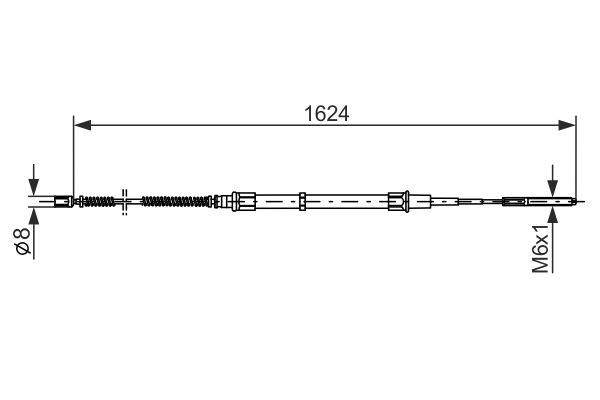 BOSCH Kézifék bowden 1987477407_BOSCH