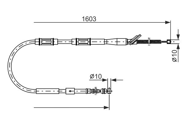 BOSCH Kézifék bowden 1987477409_BOSCH