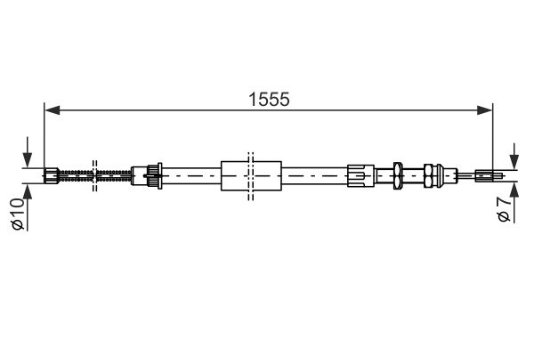 BOSCH Kézifék bowden 1987477452_BOSCH