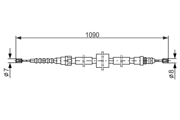 BOSCH Kézifék bowden 1987477464_BOSCH