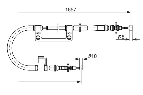 BOSCH Kézifék bowden 1987477502_BOSCH