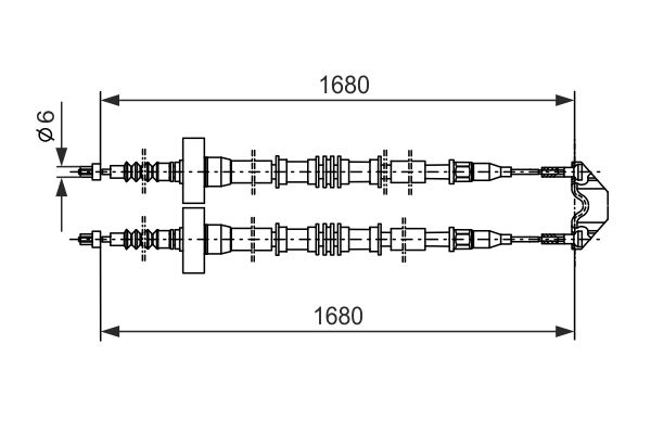 BOSCH Kézifék bowden 1987477528_BOSCH