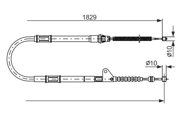 BOSCH Kézifék bowden 1987477545_BOSCH