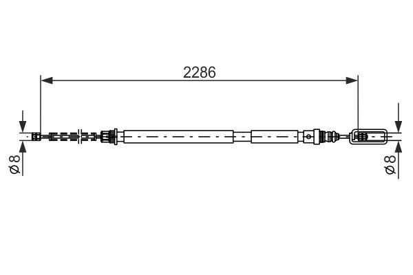 BOSCH Kézifék bowden 1987477569_BOSCH