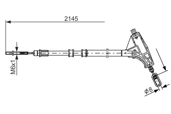 BOSCH Kézifék bowden 1987477592_BOSCH