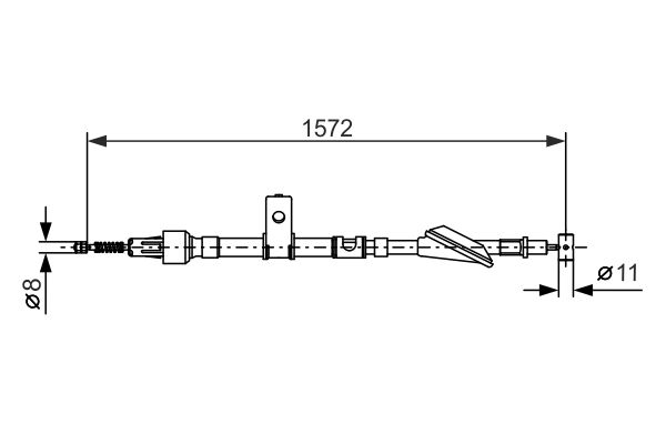 BOSCH Kézifék bowden 1987477607_BOSCH