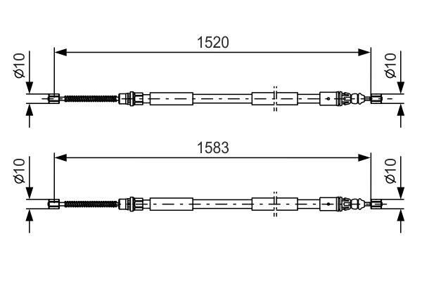 BOSCH Kézifék bowden 1987477616_BOSCH