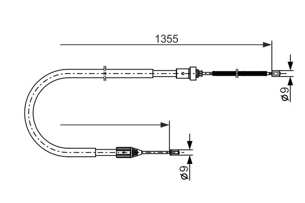 BOSCH Kézifék bowden 1987477644_BOSCH