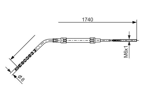 BOSCH Kézifék bowden 1987477689_BOSCH