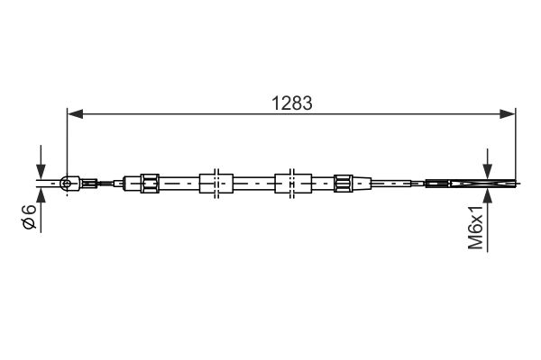 BOSCH Kézifék bowden 1987477710_BOSCH