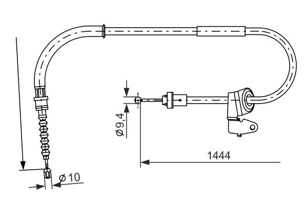 BOSCH Kézifék bowden 1987477711_BOSCH