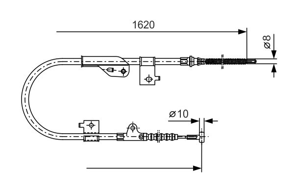 BOSCH Kézifék bowden 1987477758_BOSCH