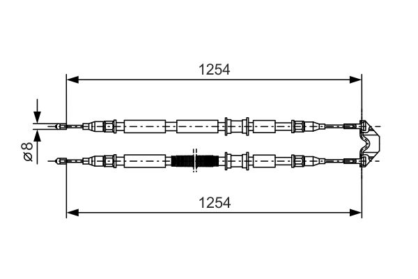 BOSCH Kézifék bowden 1987477764_BOSCH