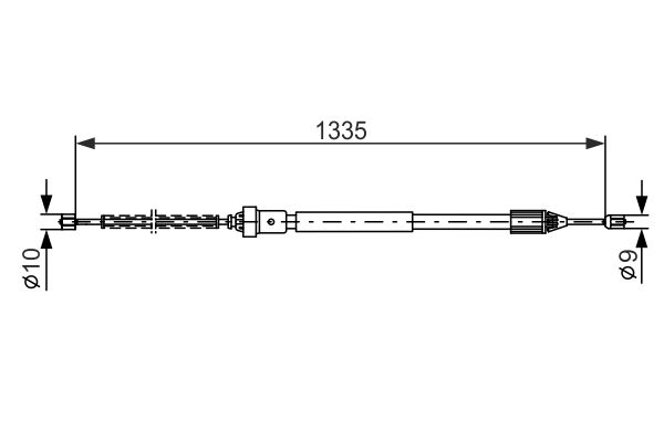 BOSCH Kézifék bowden 1987477783_BOSCH