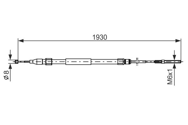 BOSCH Kézifék bowden 1987477821_BOSCH