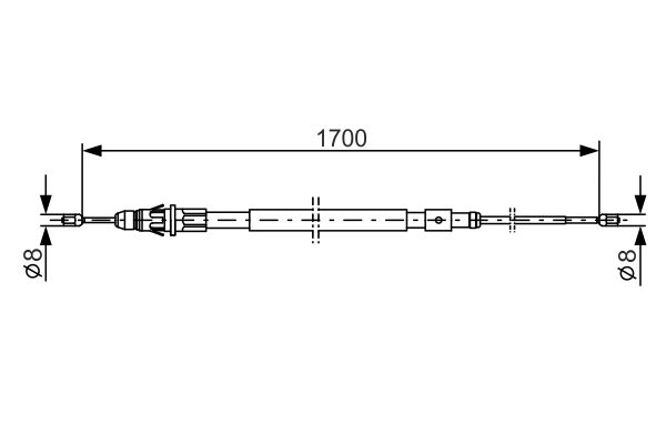 BOSCH Kézifék bowden 1987477823_BOSCH