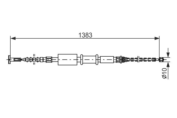 BOSCH Kézifék bowden 1987477826_BOSCH