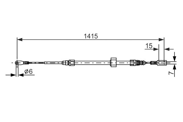 BOSCH Kézifék bowden 1987477856_BOSCH