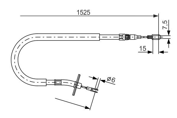 BOSCH Kézifék bowden 1987477858_BOSCH