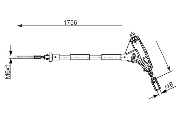 BOSCH Kézifék bowden 1987477870_BOSCH