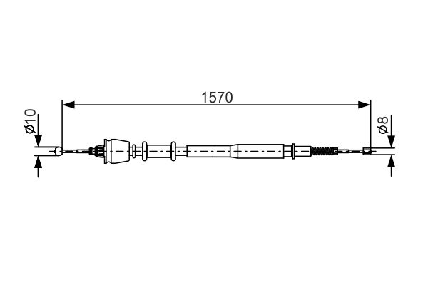 BOSCH Kézifék bowden 1987477885_BOSCH