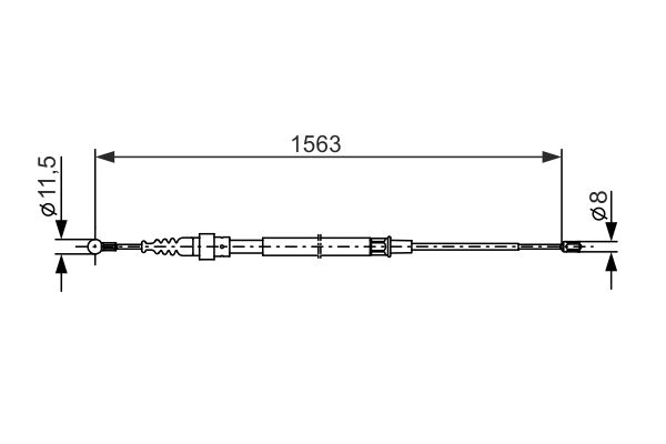 BOSCH Kézifék bowden 1987477891_BOSCH