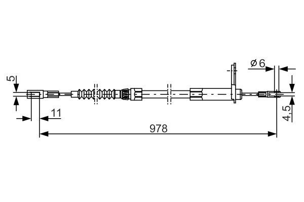 BOSCH Kézifék bowden 1987477900_BOSCH