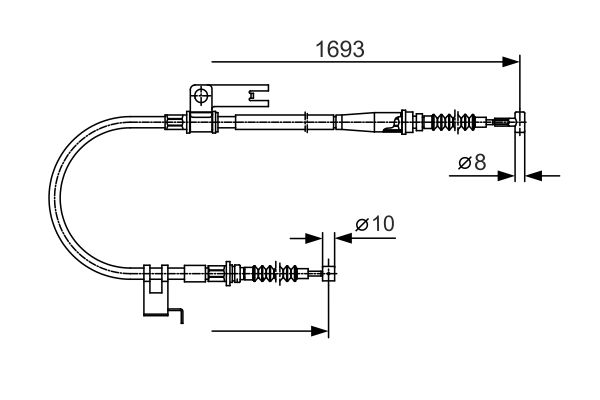 BOSCH Kézifék bowden 1987477917_BOSCH