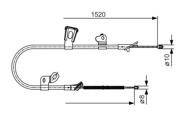 BOSCH Kézifék bowden 1987477918_BOSCH