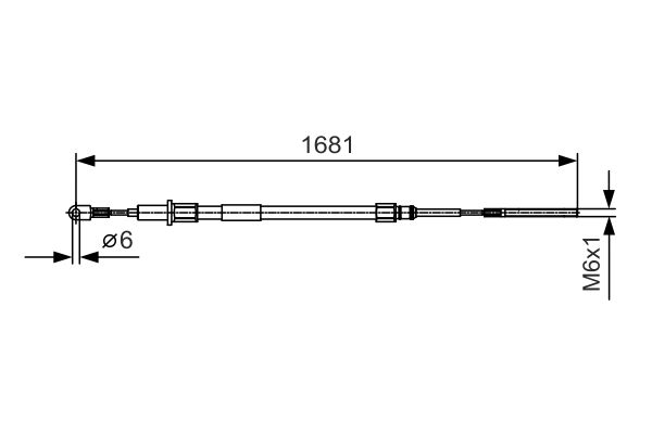 BOSCH Kézifék bowden 1987477924_BOSCH