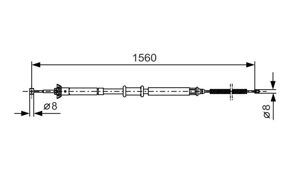 BOSCH Kézifék bowden 1987477925_BOSCH