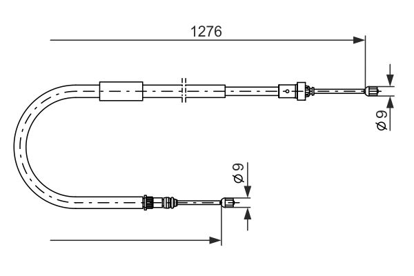 BOSCH Kézifék bowden 1987477938_BOSCH